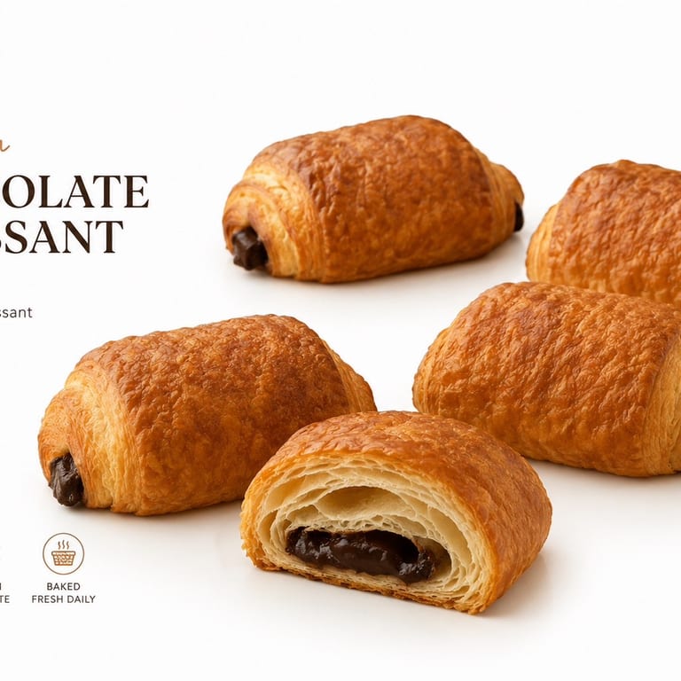 Delicious Chocolate Croissant