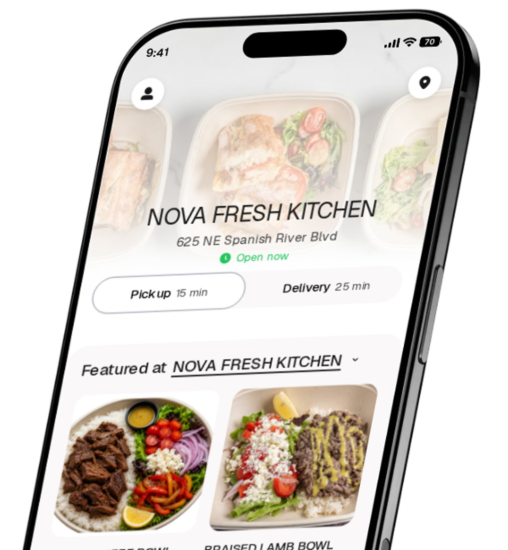 NOVA FRESH KITCHEN app preview