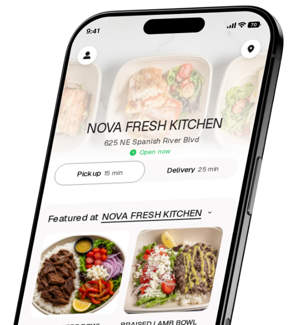 NOVA FRESH KITCHEN app preview